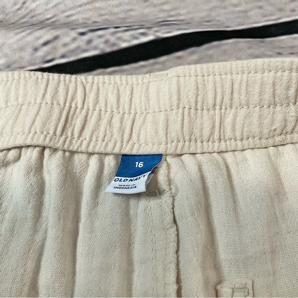 Old Navy Slouchy Tapered Wish Bone High Rise Cotton Cargo Pants 16 NWT - Picture 10 of 14